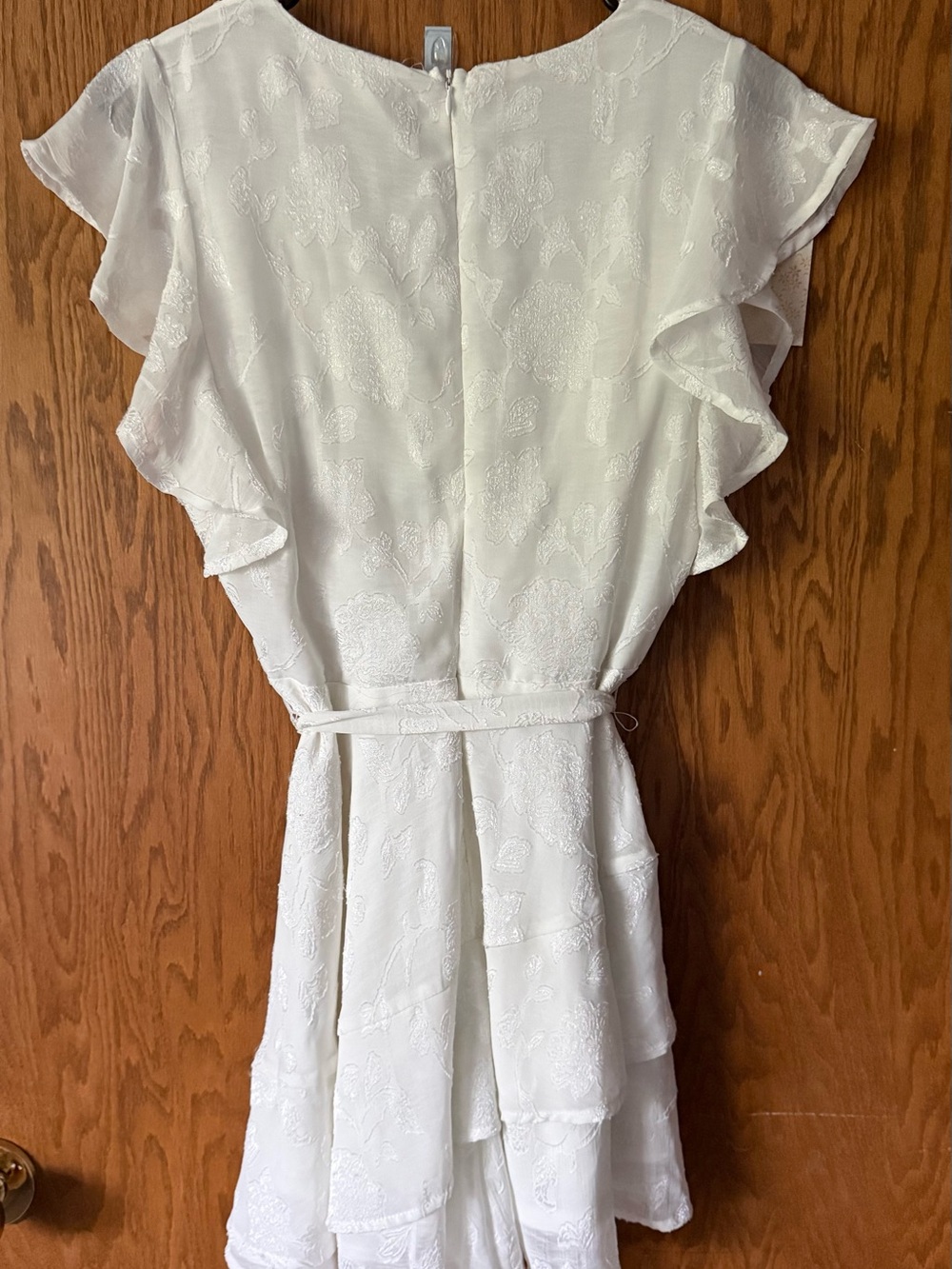 Altar’d State Ivory Satin romper - Delicate Finish - Picture 5 of 6